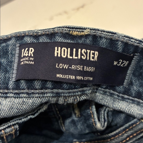 Hollister Women’s Low Rise Baggy Jeans Medium Rinse Plus Size 14 NWT - Picture 11 of 12